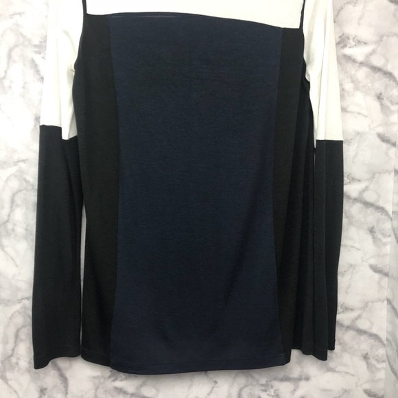 Vince Color-block Long Sleeve Top - Picture 7 of 8
